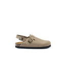 Oscar Suede Taupe Clogs - Men