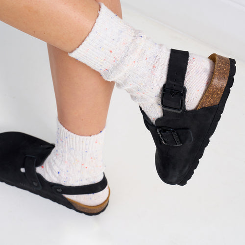 Sabots Oscar Nubuck Noir - Femme