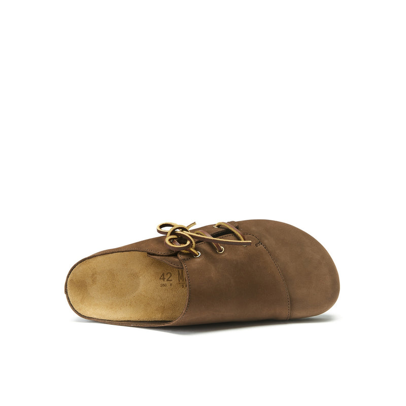 Sabots Ester Nubuck Dark Brown - Femme