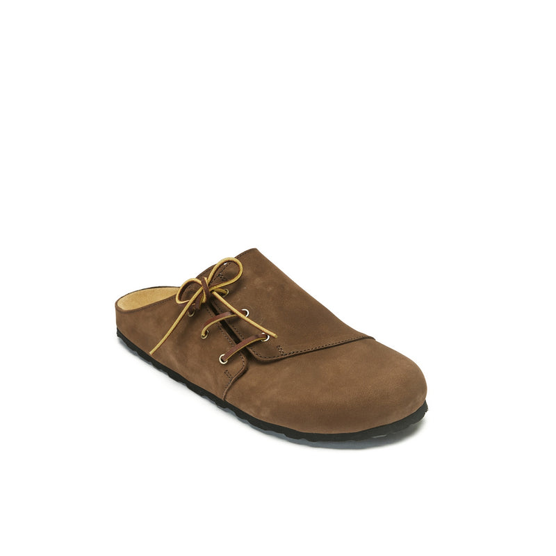 Sabots Ester Nubuck Dark Brown - Homme