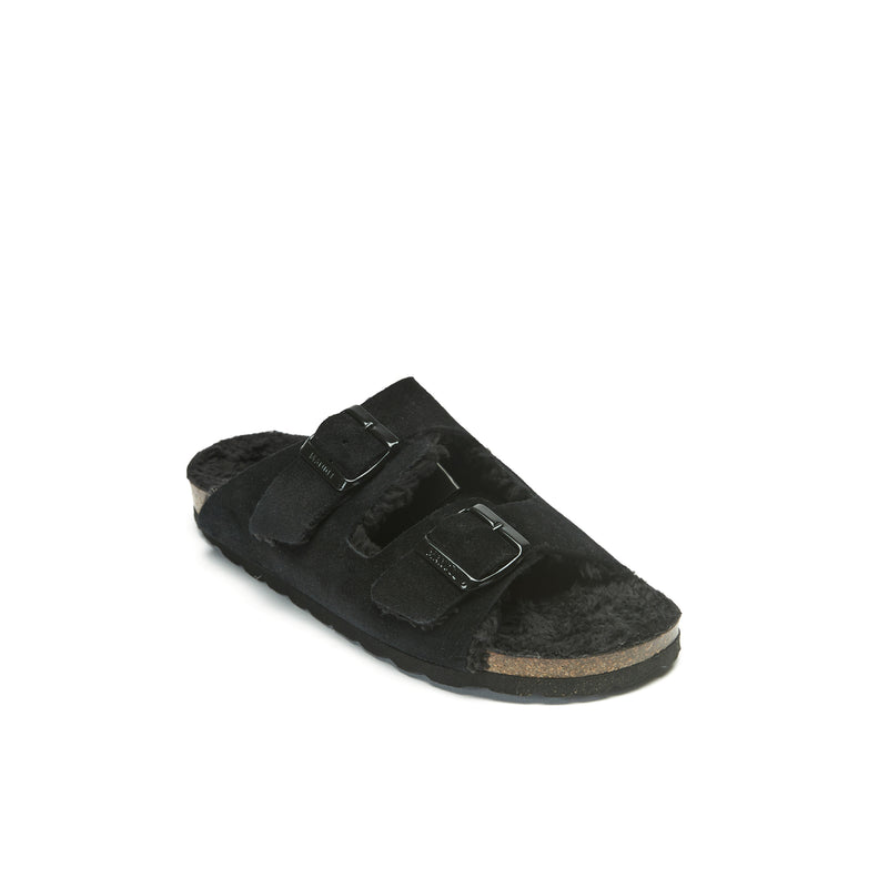 Sandales Alberto Suede Noir - Femme