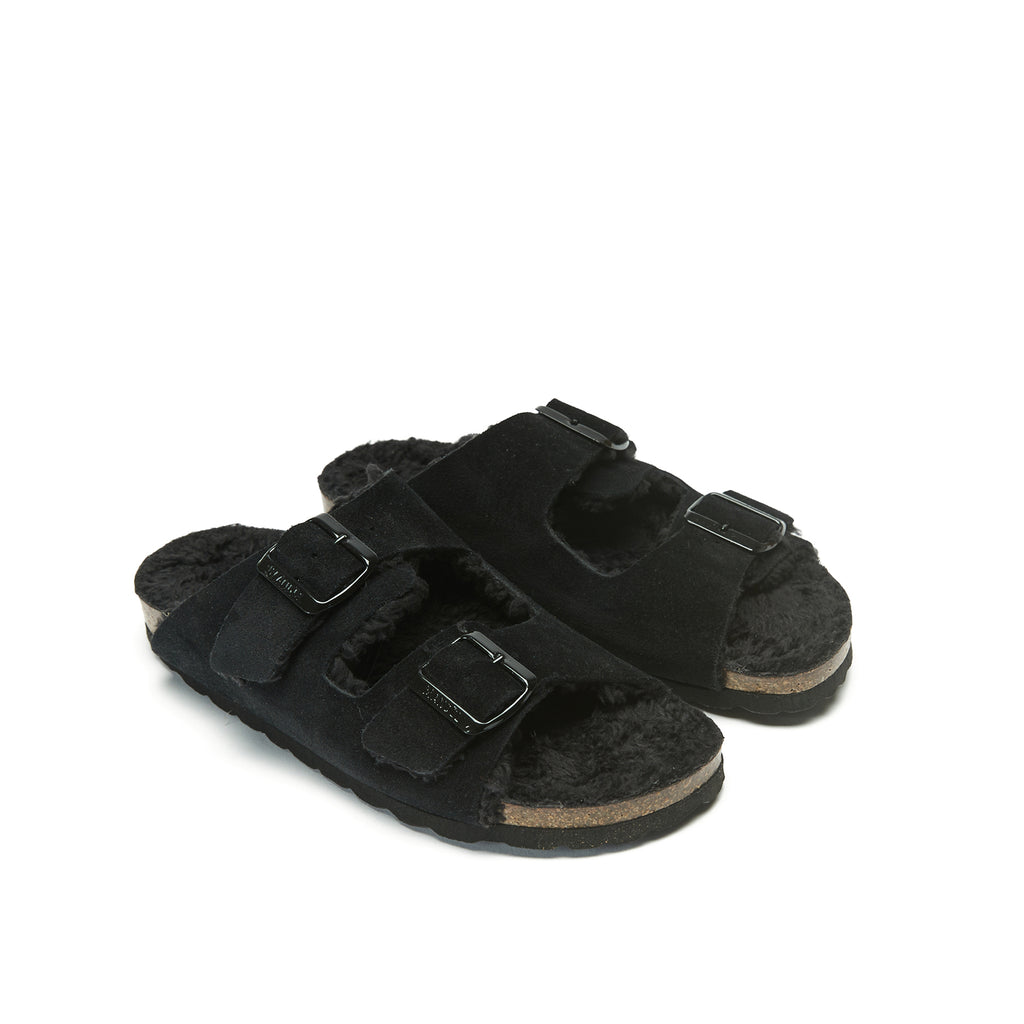 Sandales Alberto Suede Noir - Femme