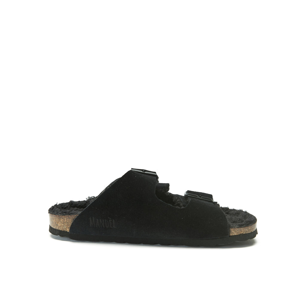 Sandales Alberto Suede Noir - Femme