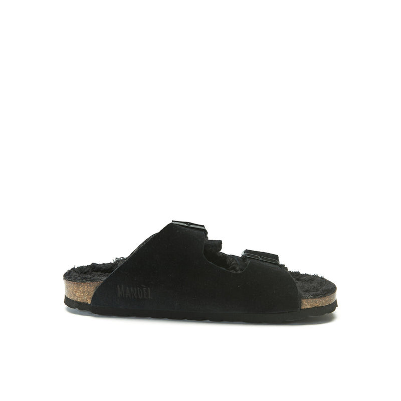 Sandales Alberto Suede Noir - Femme
