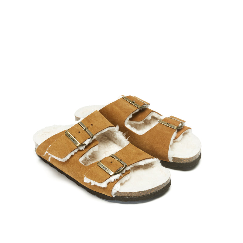 Sandales Alberto Suede Marron - Femme