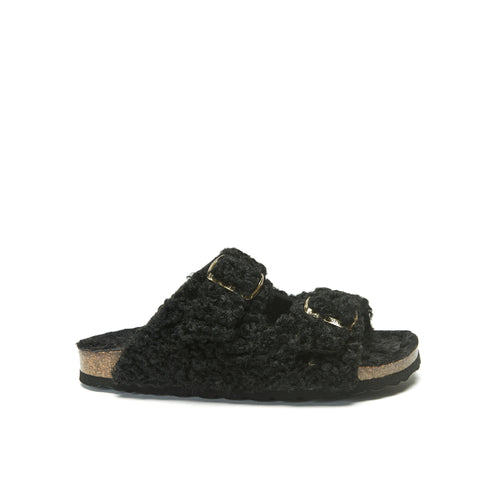 Sandales Alberto Teddy Noir - Femme