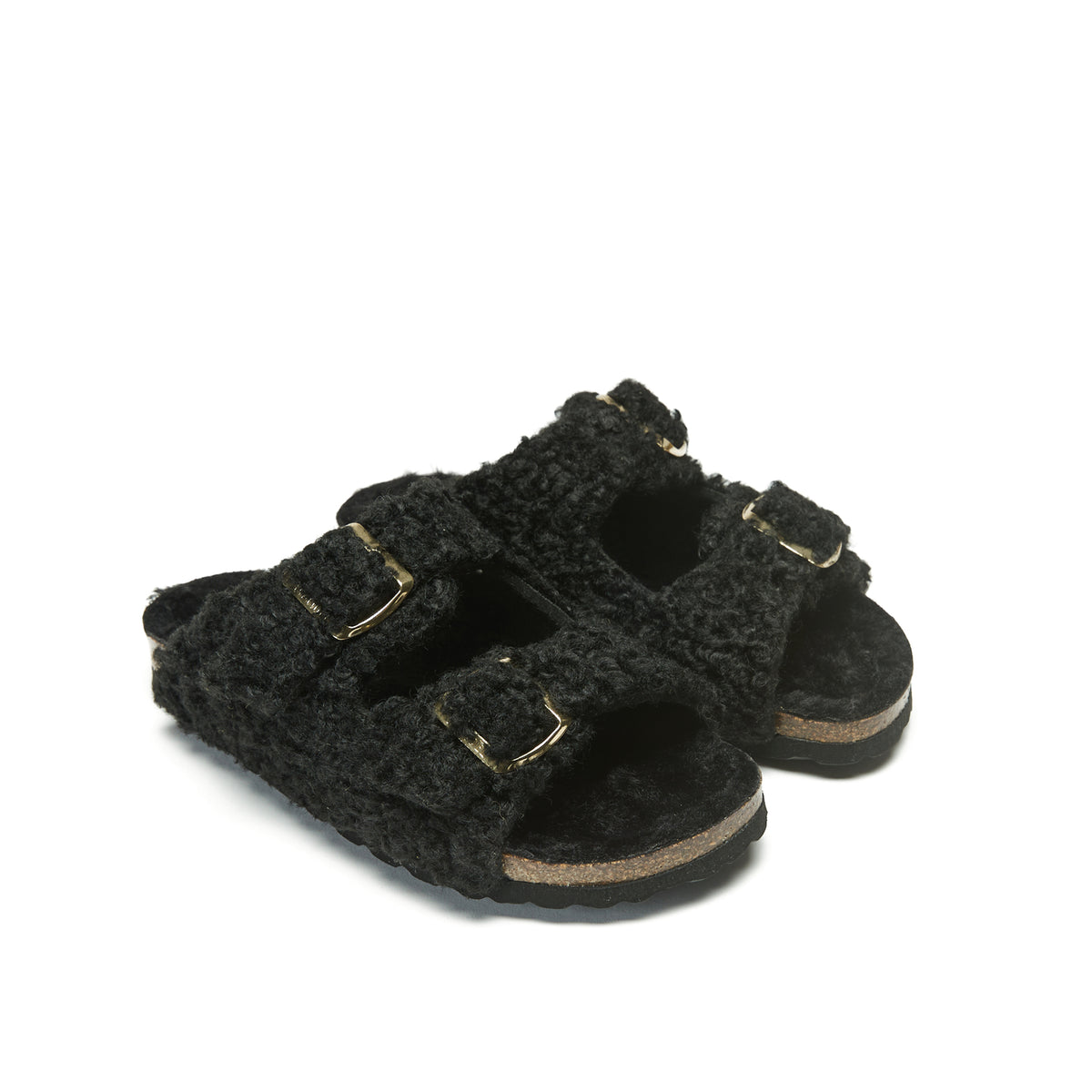 Sandales Alberto Teddy Noir - Femme