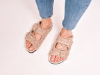 Sandales Alberto Teddy Taupe - Femme