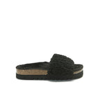 Sandales Laia Teddy Noir - Femme