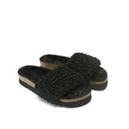 Sandales Laia Teddy Noir - Femme