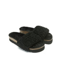 Sandales Laia Teddy Noir - Femme