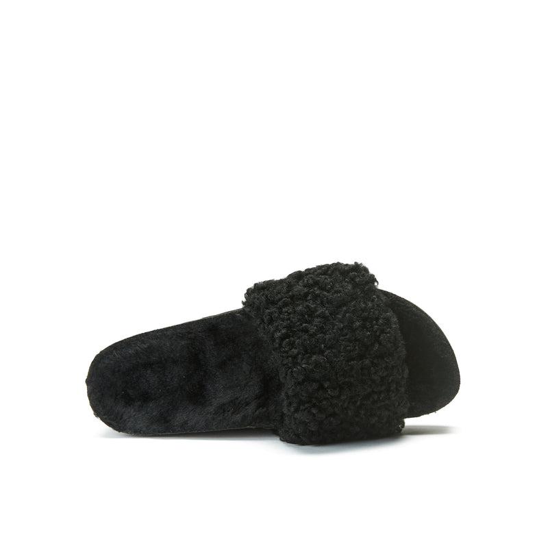 Sandales Laia Teddy Noir - Femme