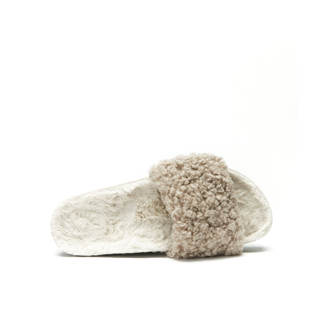 Laia Teddy Taupe Sandals - Women