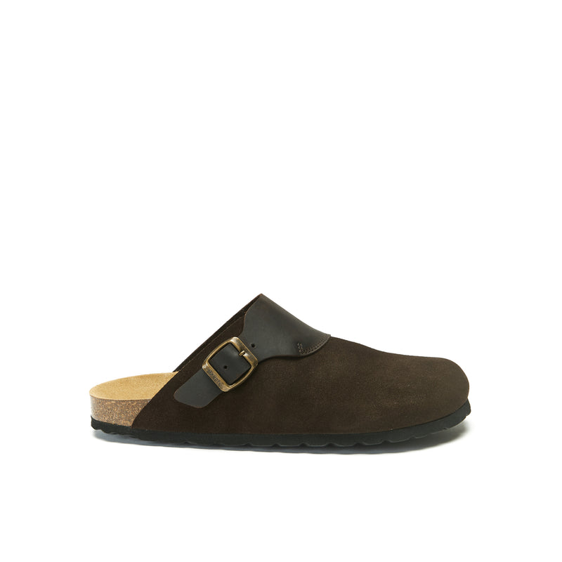 Sabots Dia Suede Dark Brown - Homme