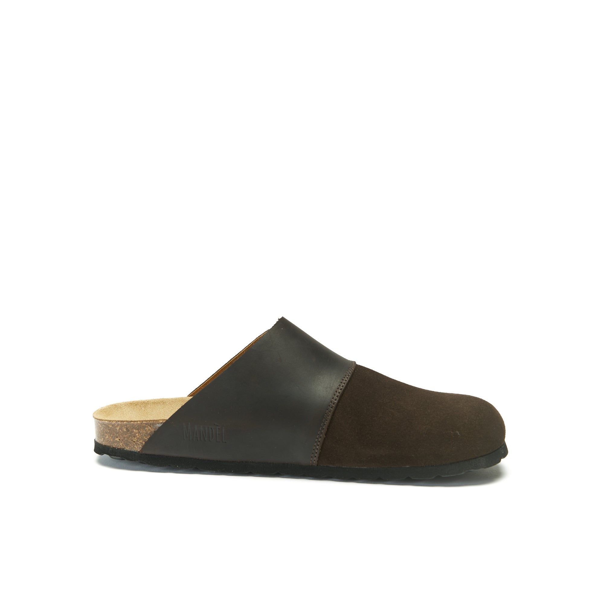 Zuecos Dia Suede Dark Brown - Hombre