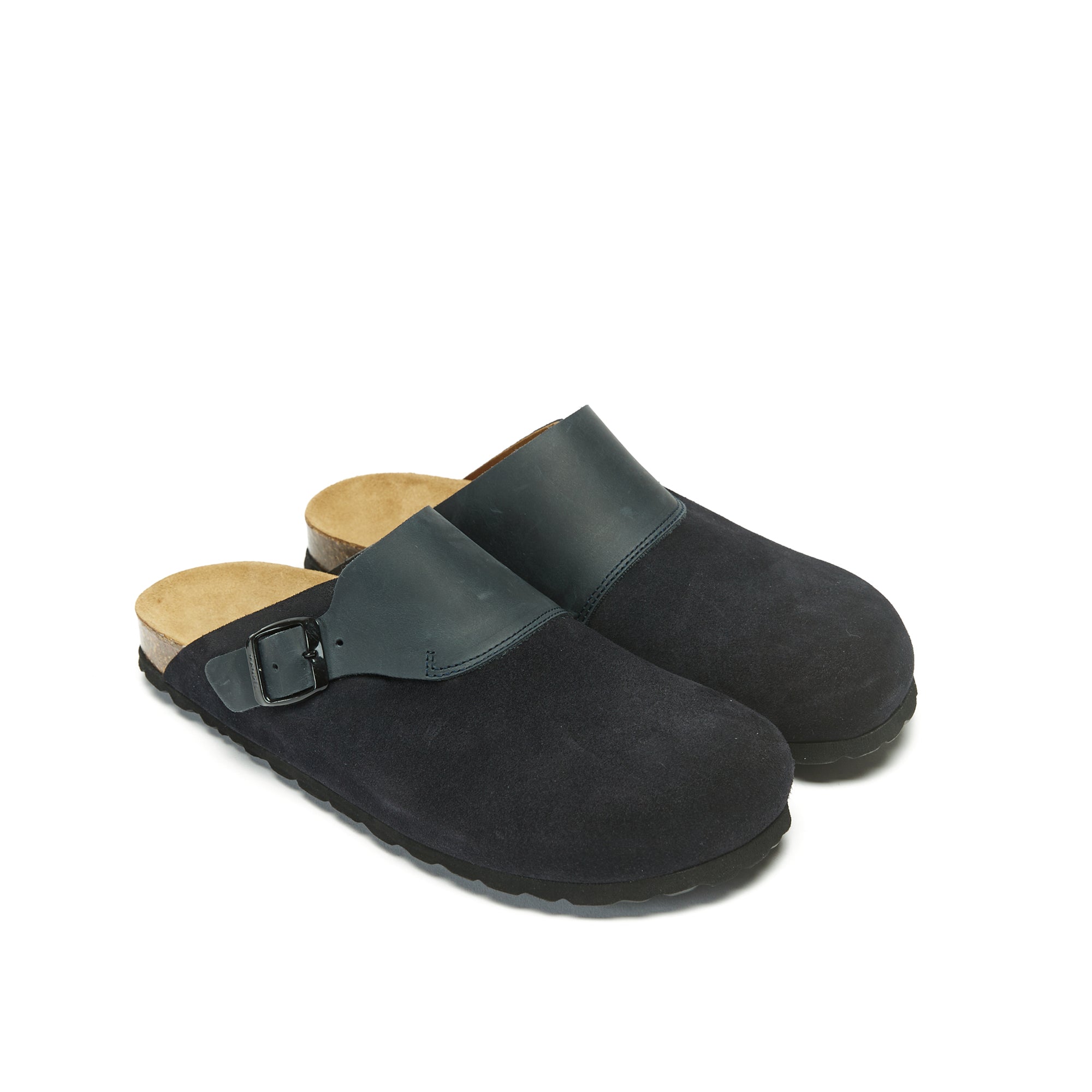 Dia Suede Navy Clogs - Women