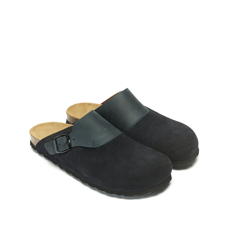 Sabots Dia Suede Navy - Femme