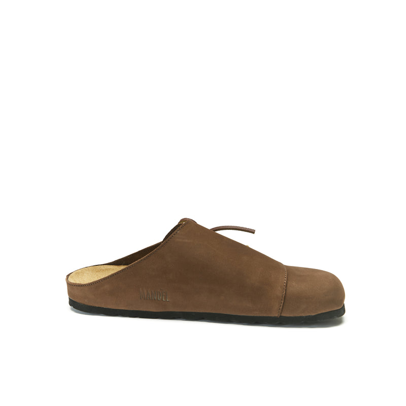 Sabots Ester Nubuck Dark Brown - Femme
