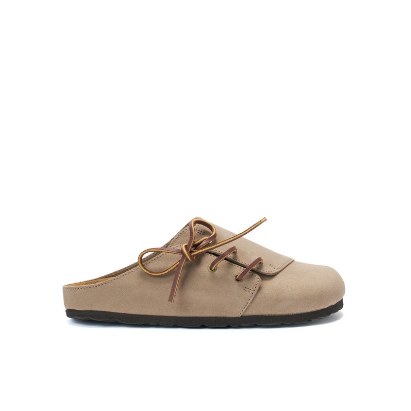 Sabots Ester Suede Taupe - Femme