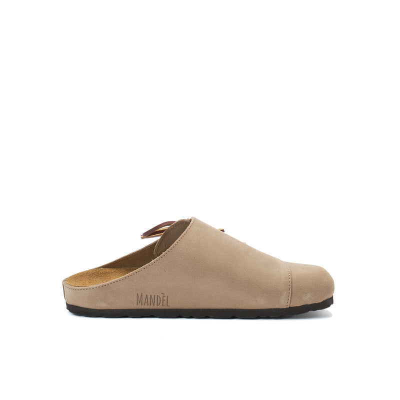 Sabots Ester Suede Taupe - Femme