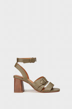 Micaela Sandals - Khaki Leather - Anaki