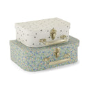 Duo de 2 valises Grey dot - Sélection Konges Slojd à retrouver sur amaetc.com, concept store eco friendly pour enfants