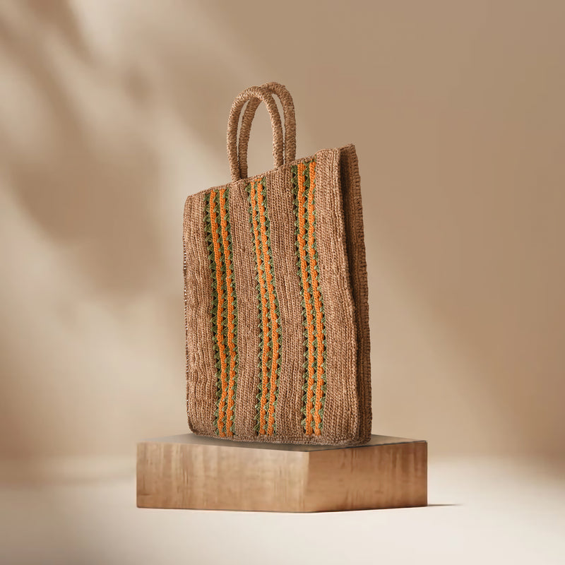 Mileno bag - Brown & Green & Orange