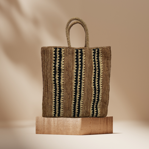 Mileno bag - Brown & Beige & Black