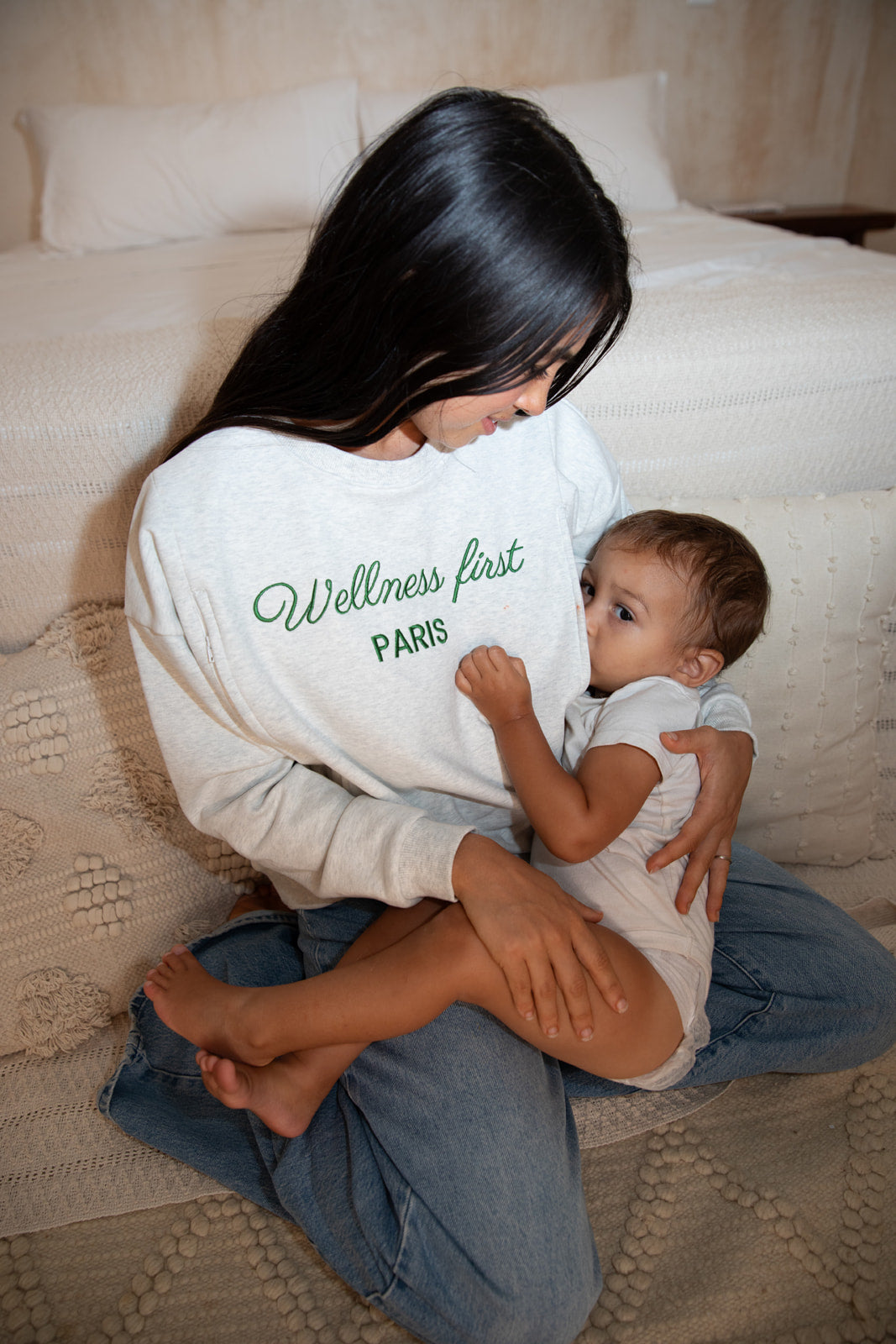 Sweat-Shirt D'Allaitement Wellness