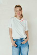 T-Shirt D'Allaitement Blanc Amour