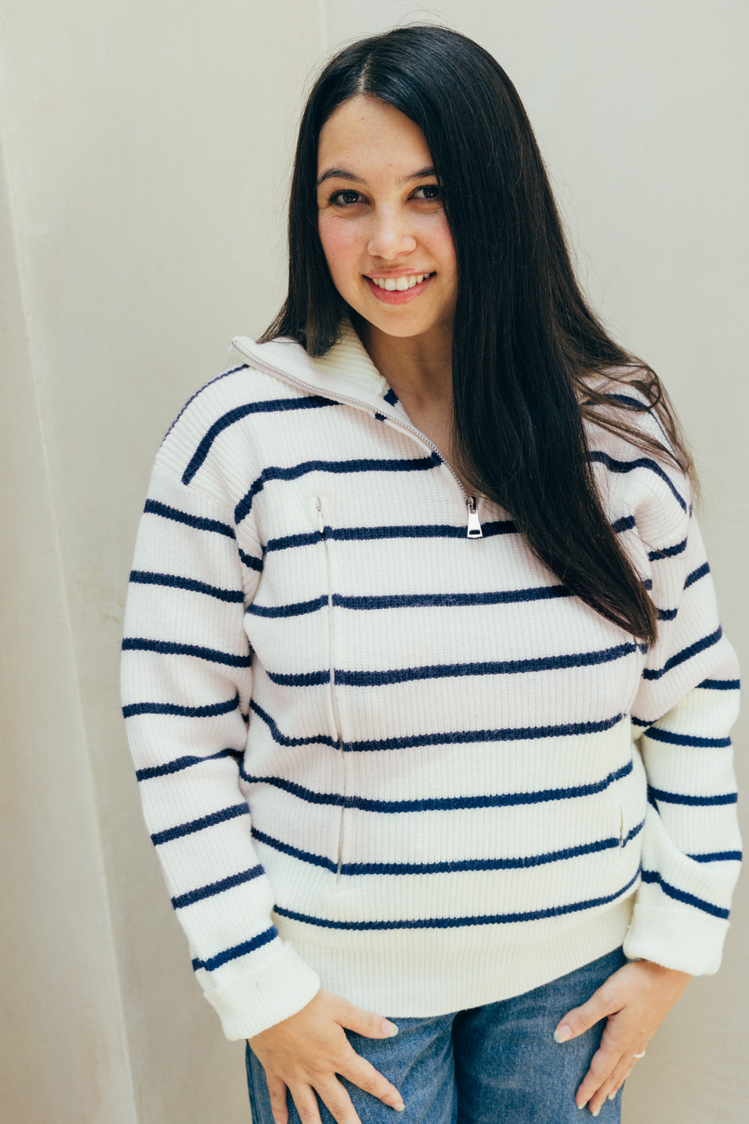 Pull D'Allaitement Marinière Chiara