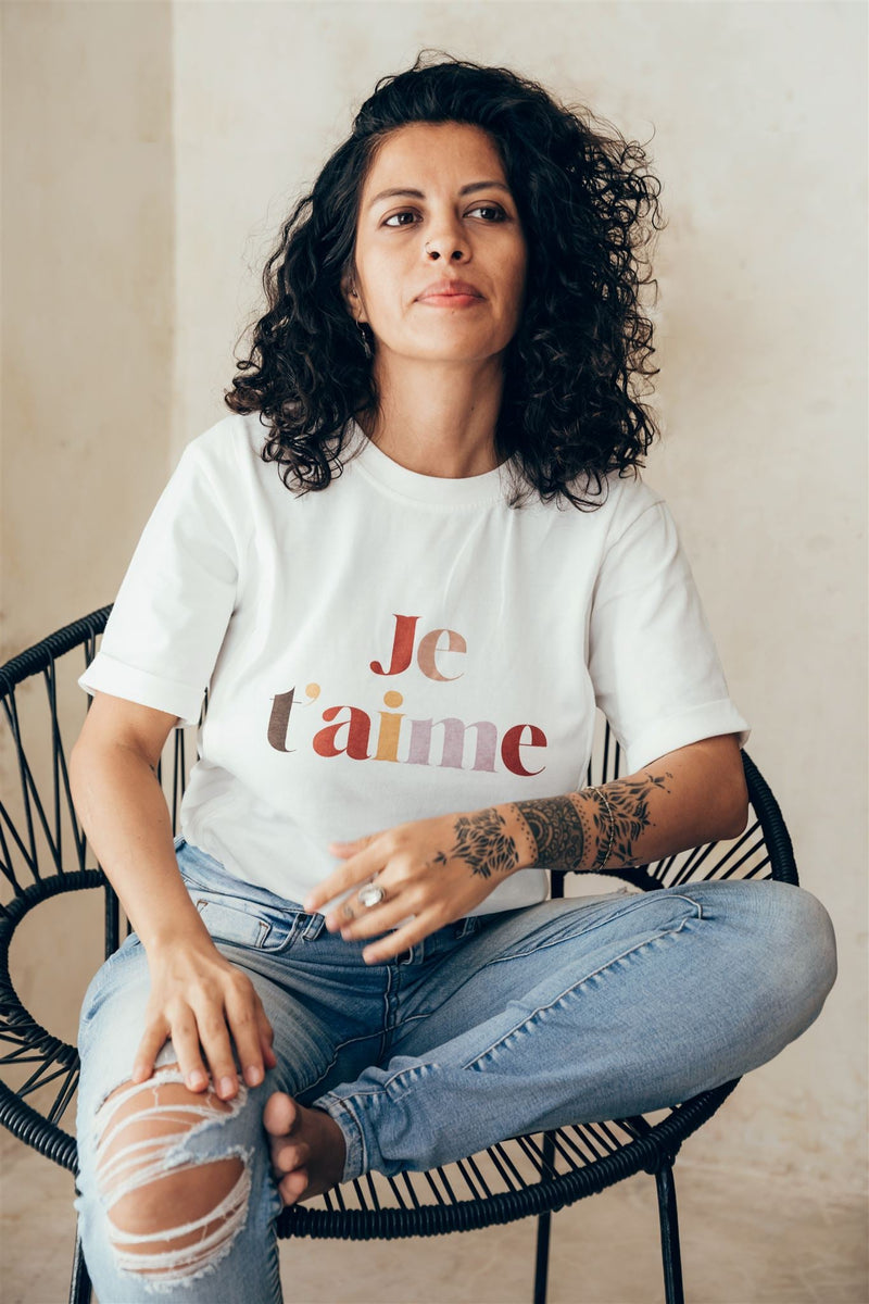 T-Shirt D'Allaitement Je T'Aime - Femme