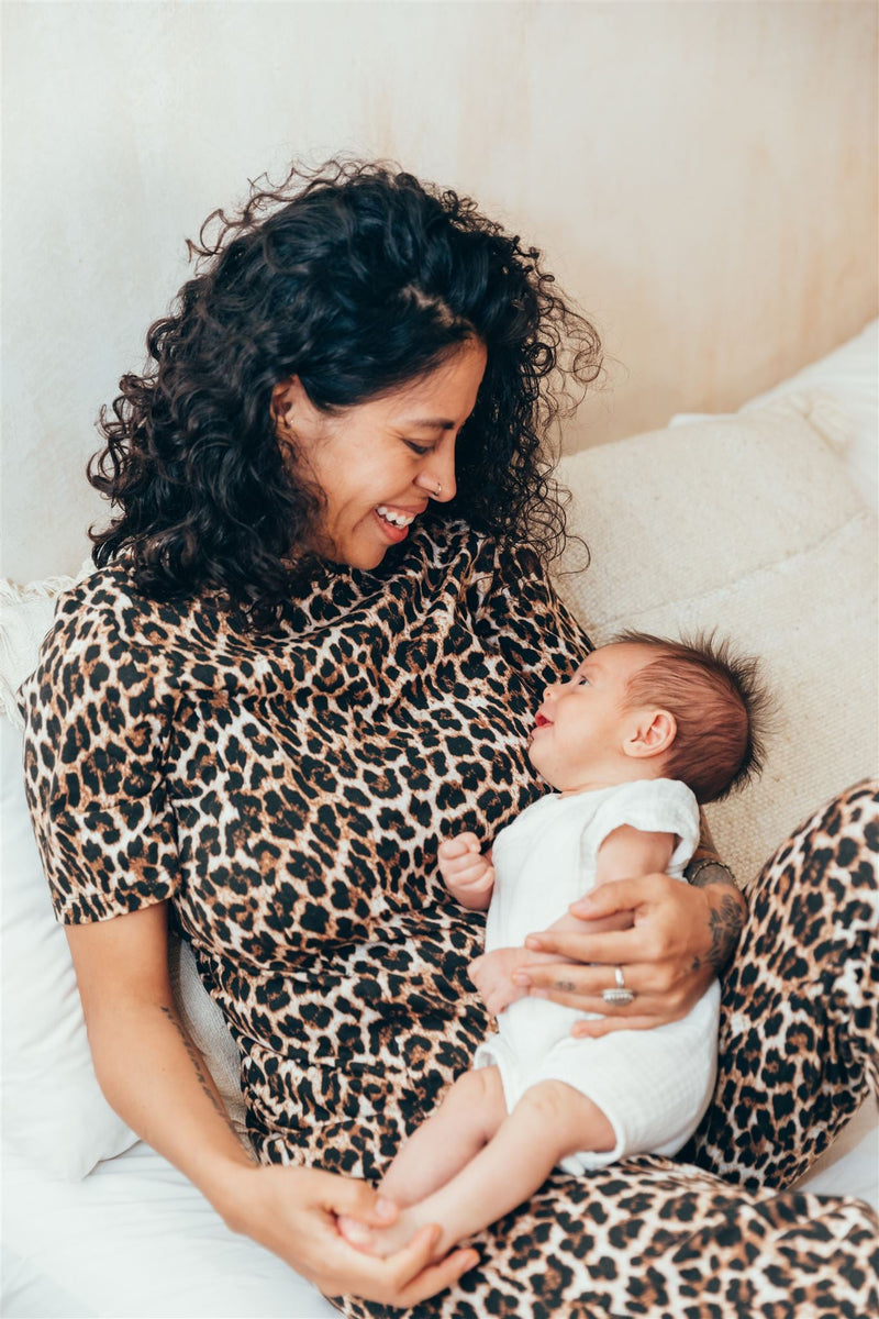 Pyjama D'Allaitement Leopard - Femme