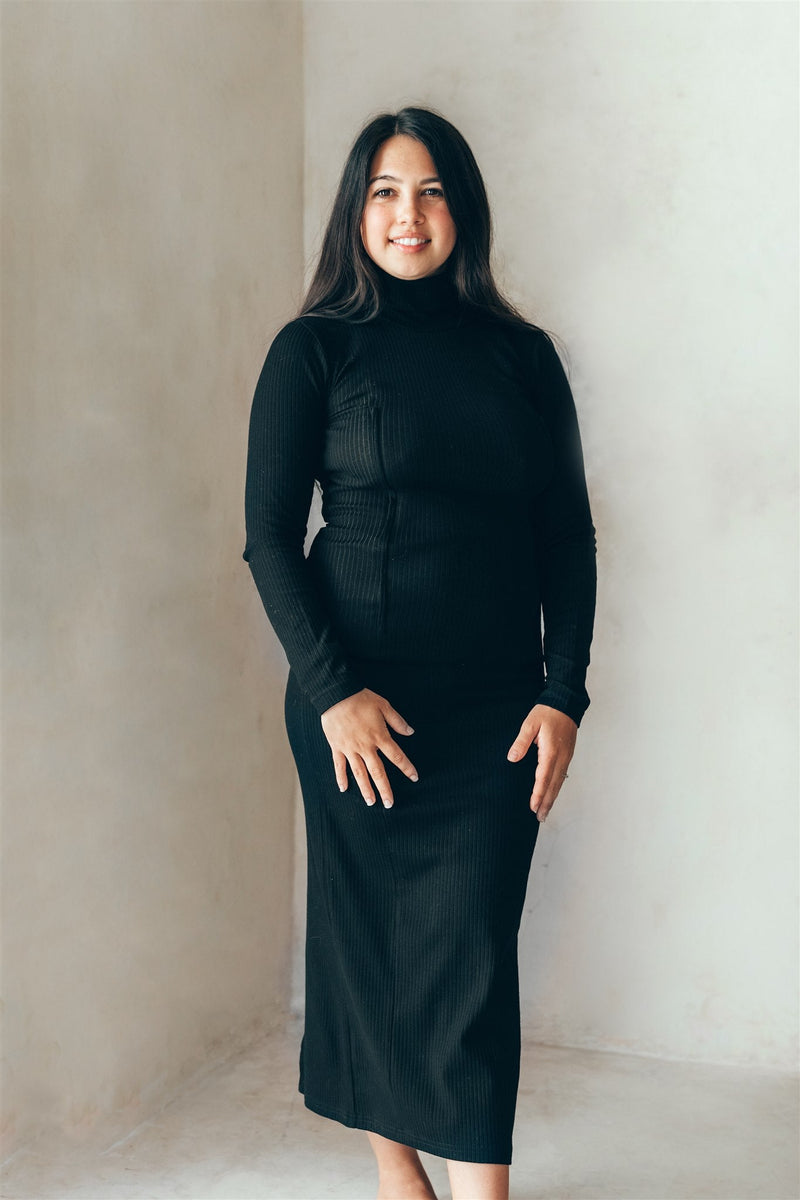 Robe D'Allaitement Coton Olivia - Femme