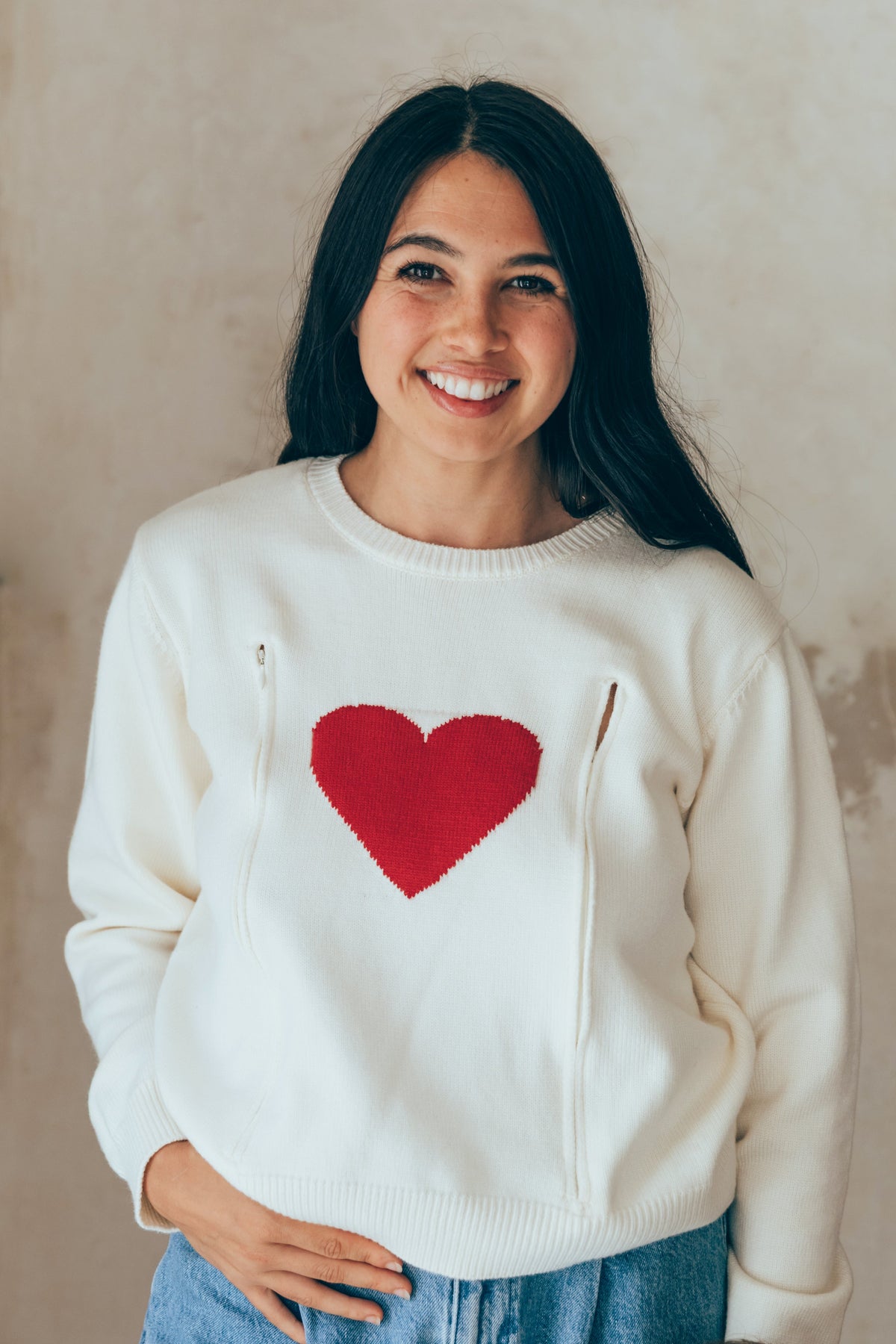Pull D'Allaitement Red Heart