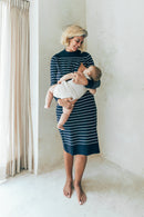 Robe D'Allaitement Maille Marinière - Femme