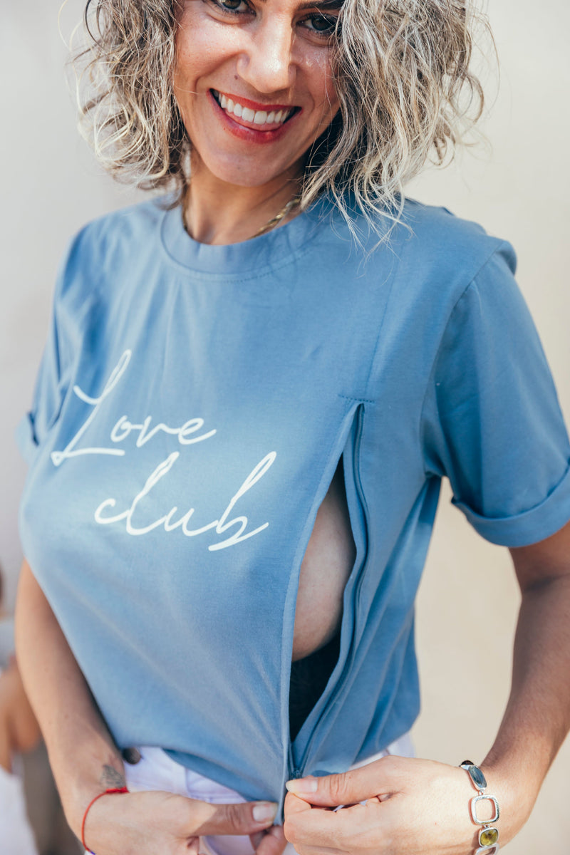 T-Shirt D'Allaitement Love Club - Femme