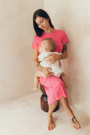 Robe D'Allaitement Tulum Rose - Femme