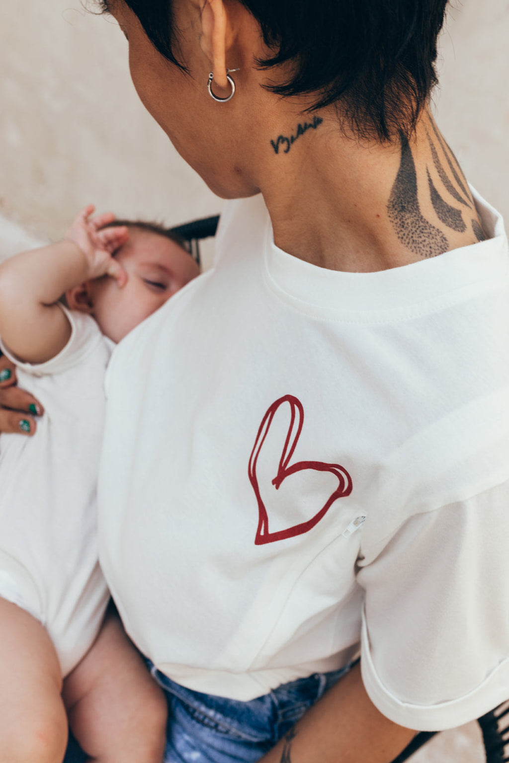 T-Shirt D'Allaitement Red Heart