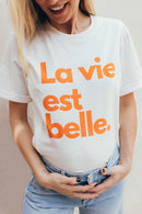 T-Shirt D'Allaitement La Vie Est Belle - Femme