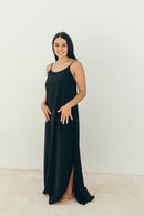 Robe D'Allaitement India Noir - Femme