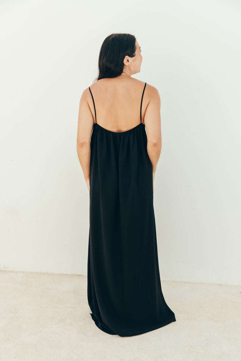 Robe D'Allaitement India Noir - Femme