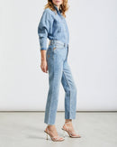 Jeans Milo de cintura alta - Denim V-438 - Mujer