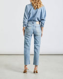 Jeans Milo de cintura alta - Denim V-438 - Mujer