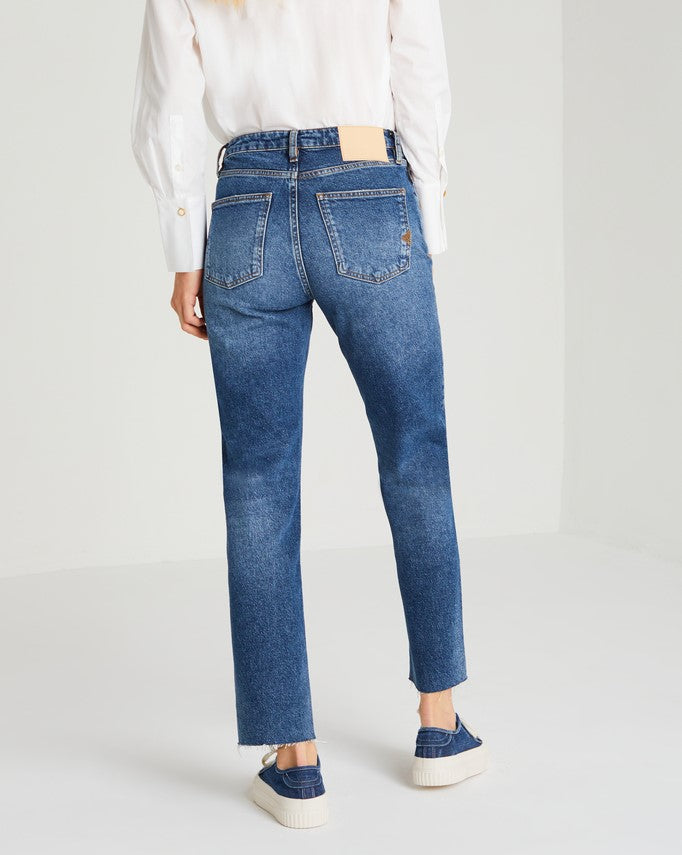 Reiko - Milo Straight Jeans Double H23 - Dnm V-254 - Woman