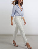 Reiko - Vaqueros rectos Milo de mujer - Denim Blanco