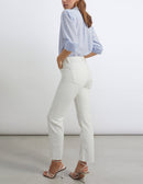 Reiko - Vaqueros rectos Milo de mujer - Denim Blanco