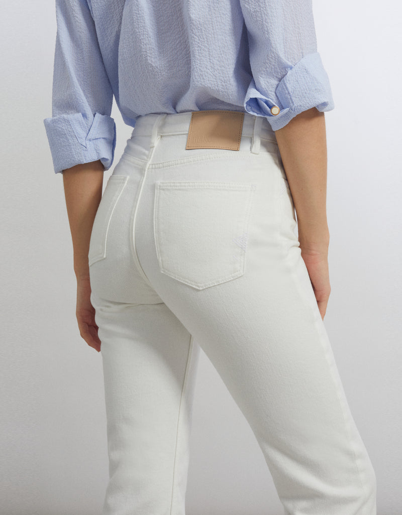 Reiko - Jean Straight Milo - Denim White - Femme