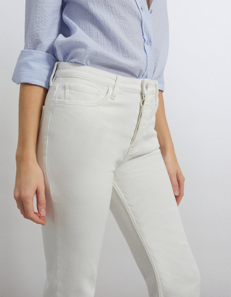 Reiko - Vaqueros rectos Milo de mujer - Denim Blanco