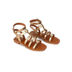 Milos Gladiator Sandals - Gold